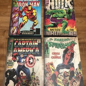 Marvel comics wall decor